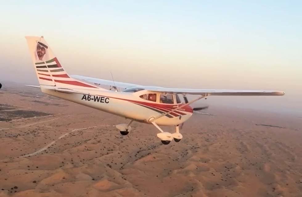 Breathtaking Light Sport Aircraft Flight Above Al Ain City