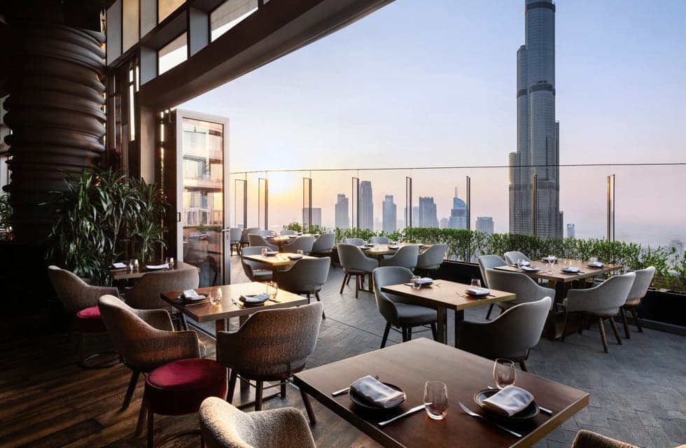 CÉ LA VI Elegant Lunch or Dinner & Luxurious Couple Massage & Facial at Sofitel Spa