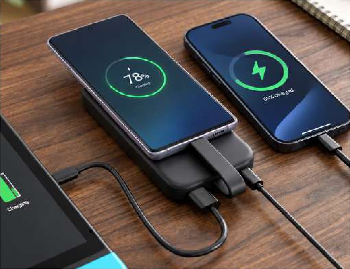 Cable Power 10K Light-Up Logo Power Bank