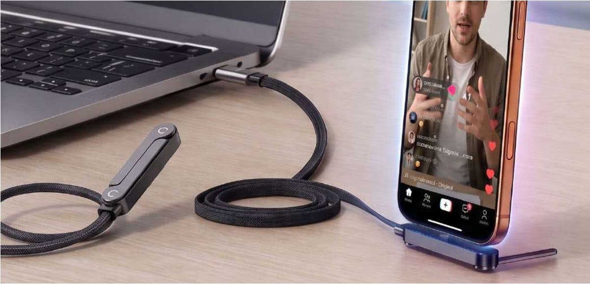 Standy Cable with Phone Stand