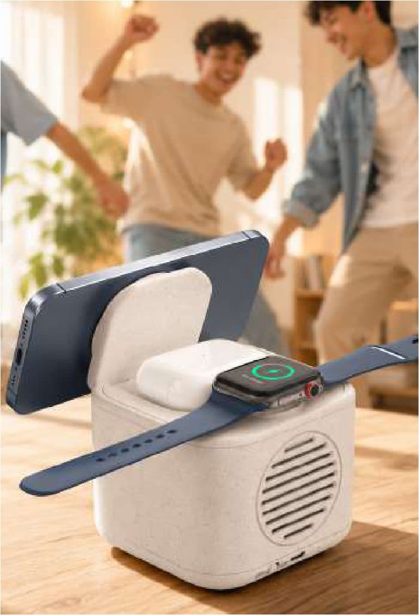 Wheat Blast Speaker and Watch Charger